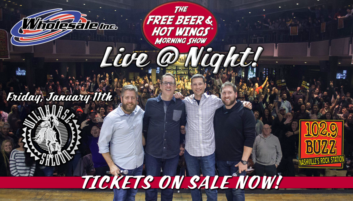 Free Beer & Hot Wings Live @ Night: Register-To-Win
