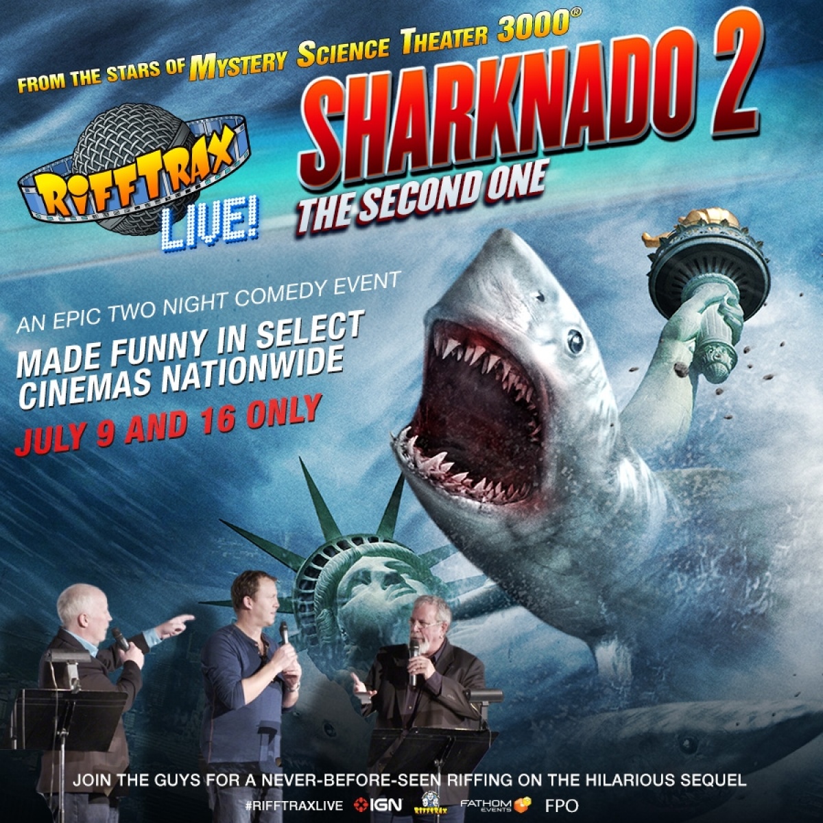 Rifftrax Live: Sharknado 2: Register-To-Win